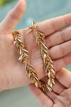 Uzun Pullu Gold Kolye
