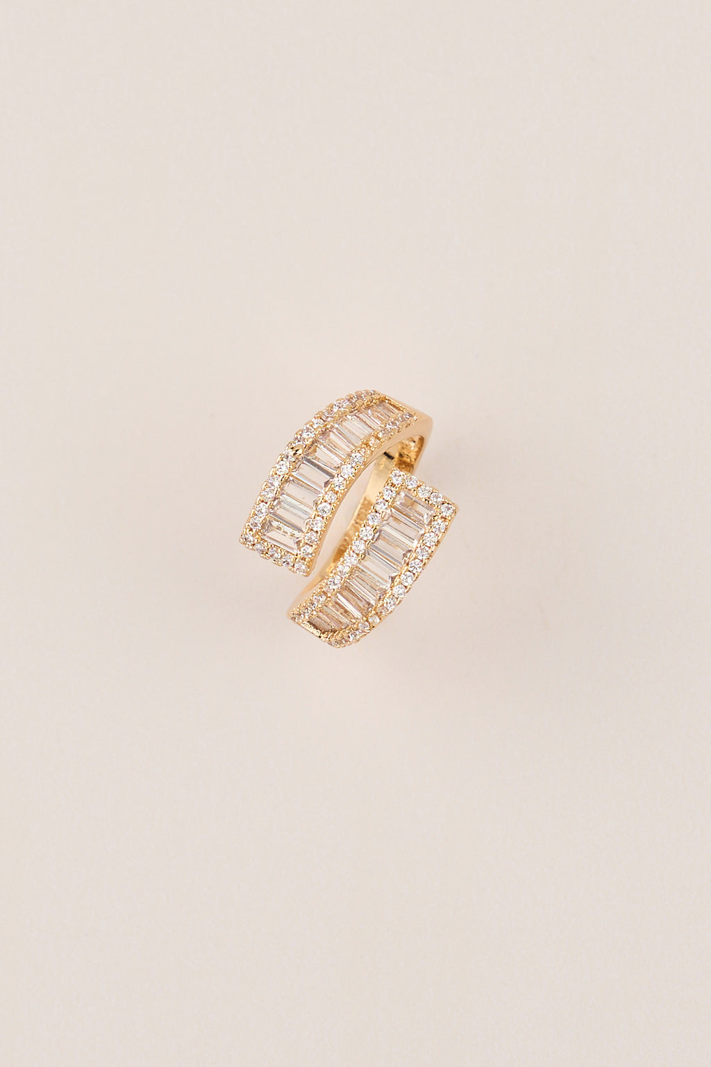 22 Carat Gold Plated Stone Ring Gold