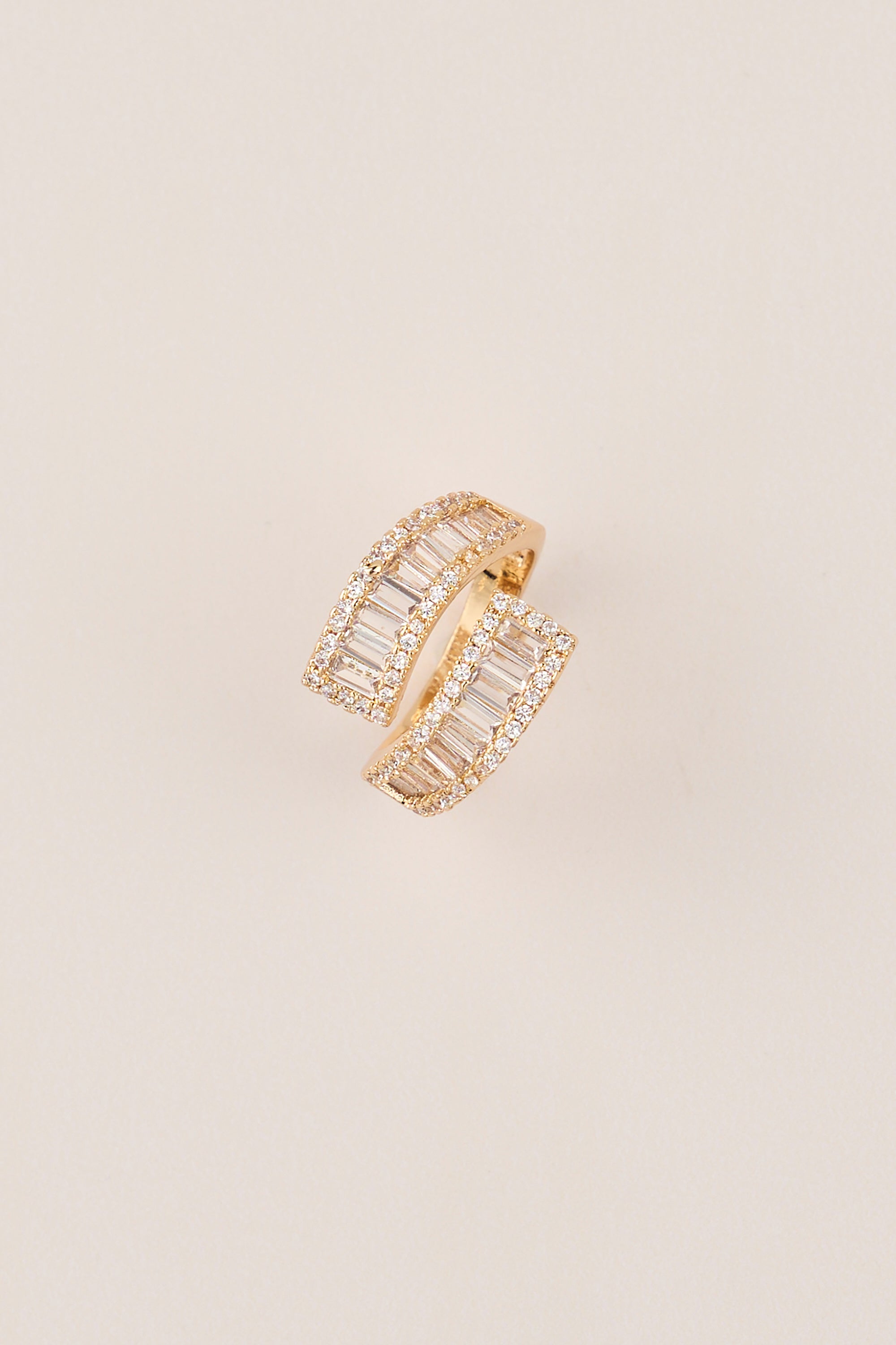 22 Carat Gold Plated Stone Ring Gold