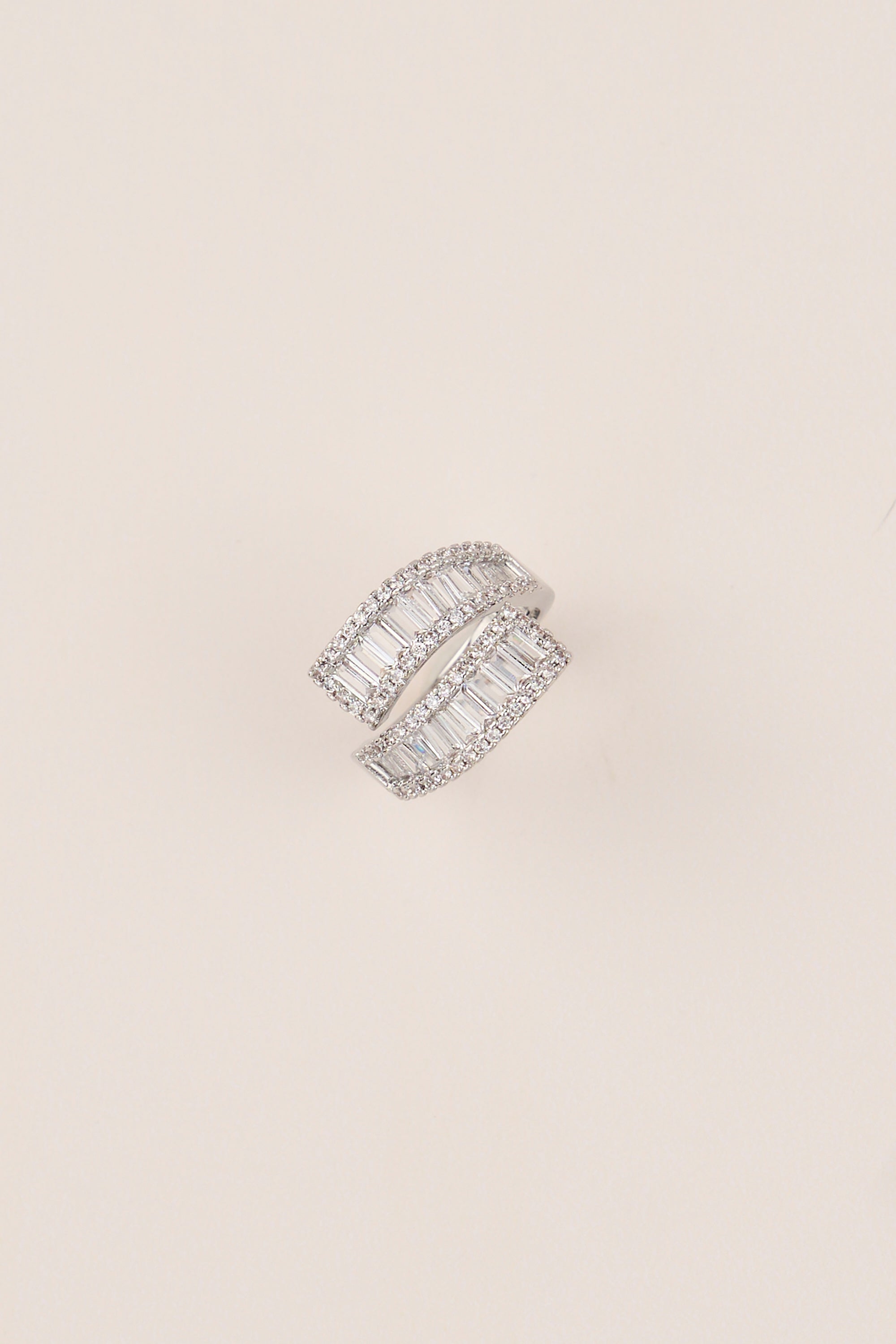 22 Carat Gold Plated Stone Ring Silver