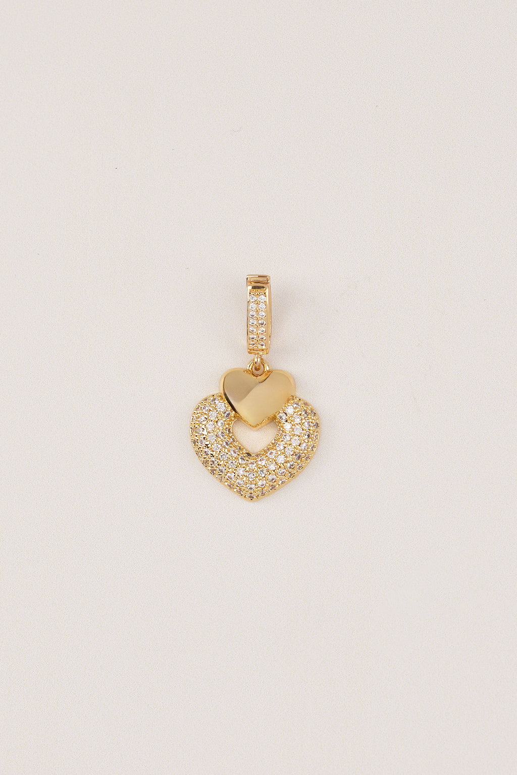 Gold Plated Design Heart Charm