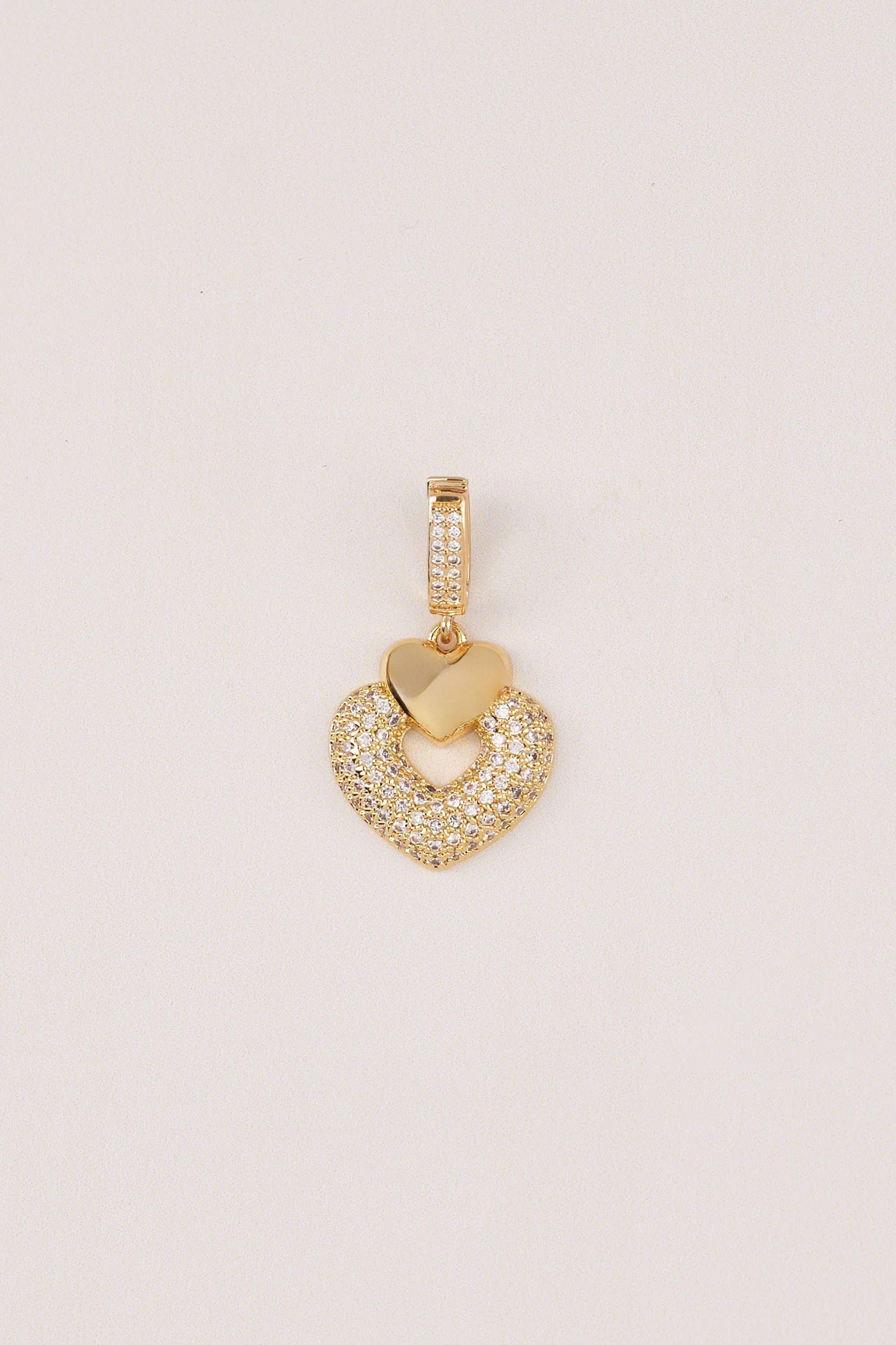 Gold Plated Design Heart Charm
