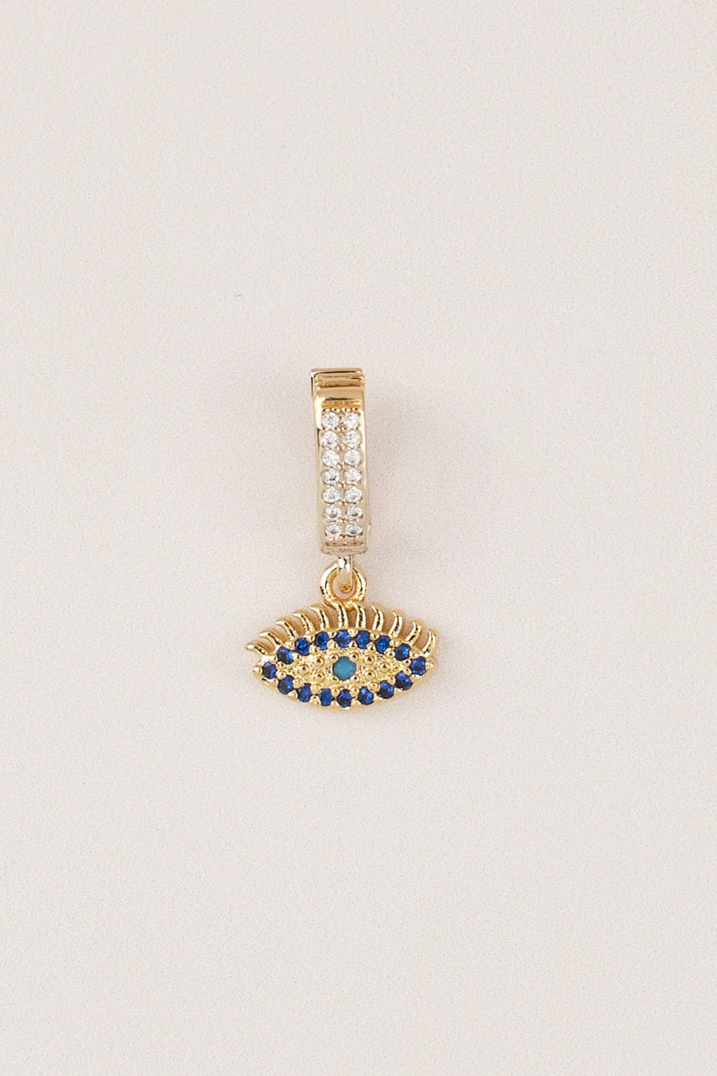 Gold Plated Design Eye Charm