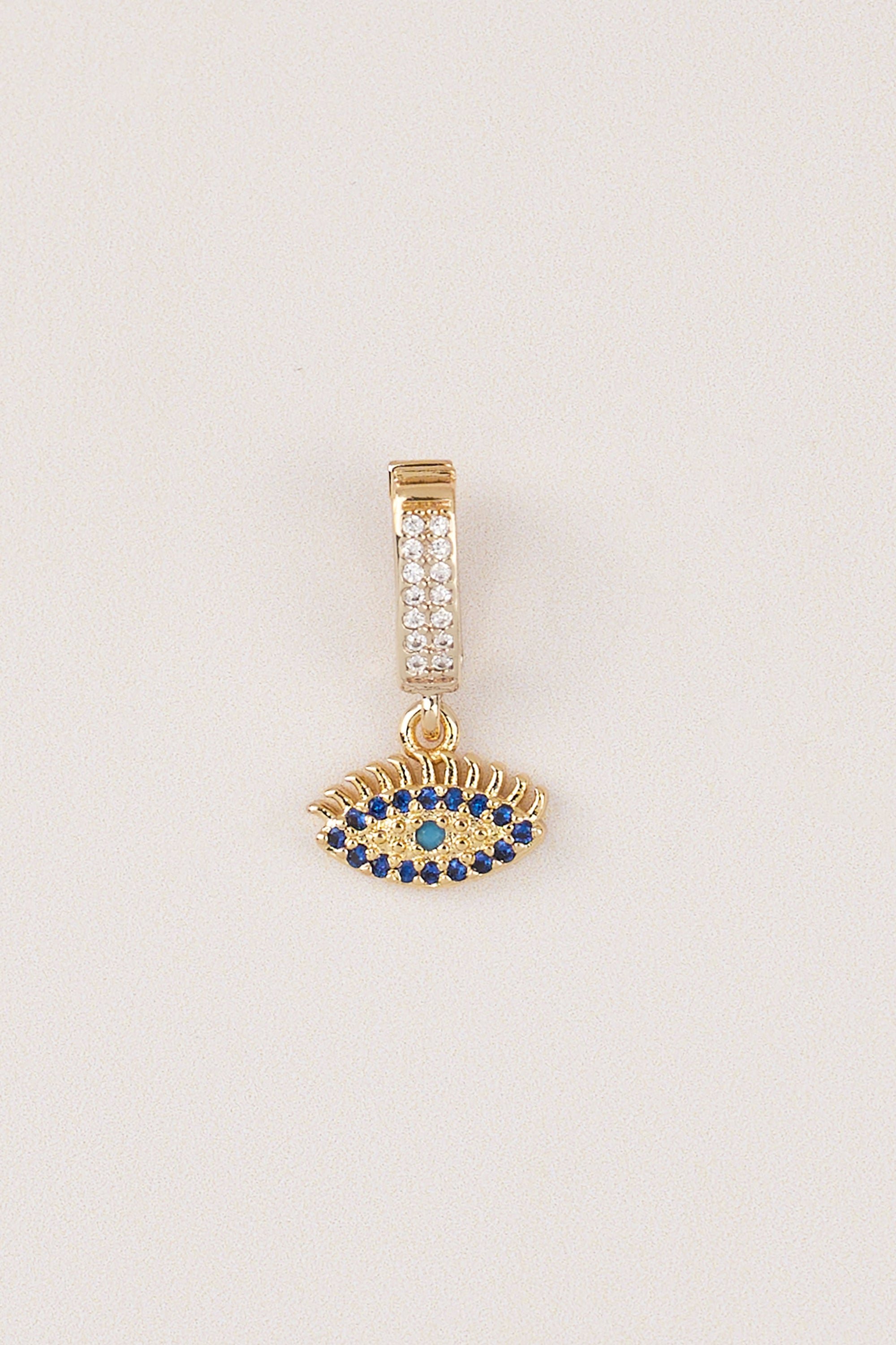 Gold Plated Design Eye Charm