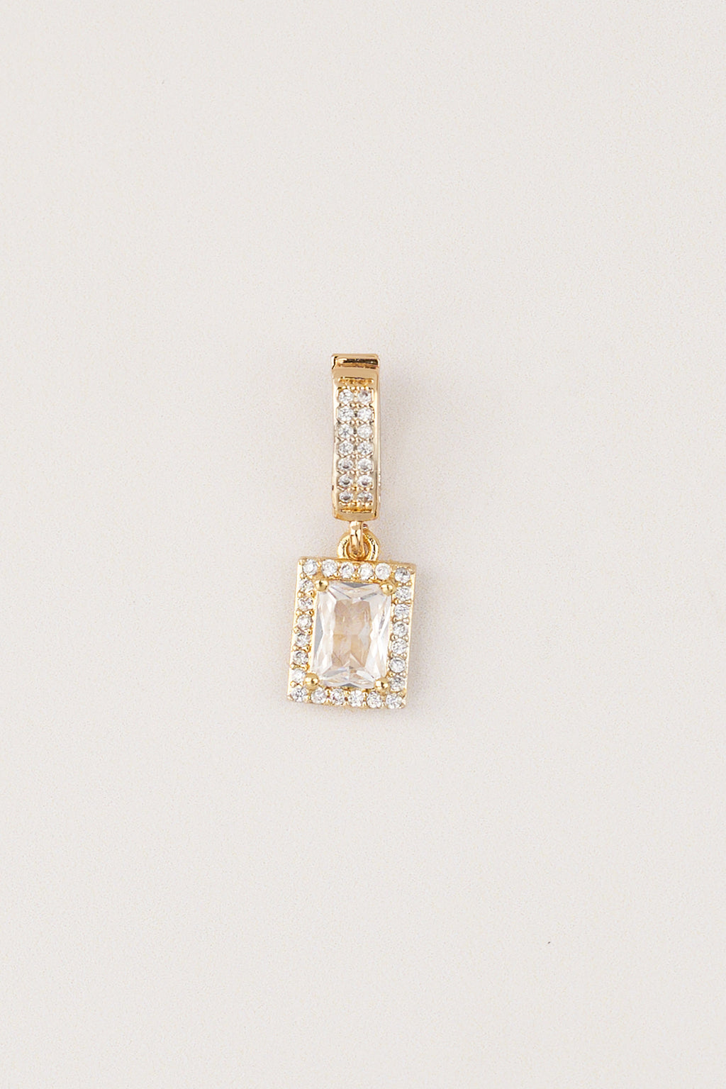 Gold Plated Design Stone Charm