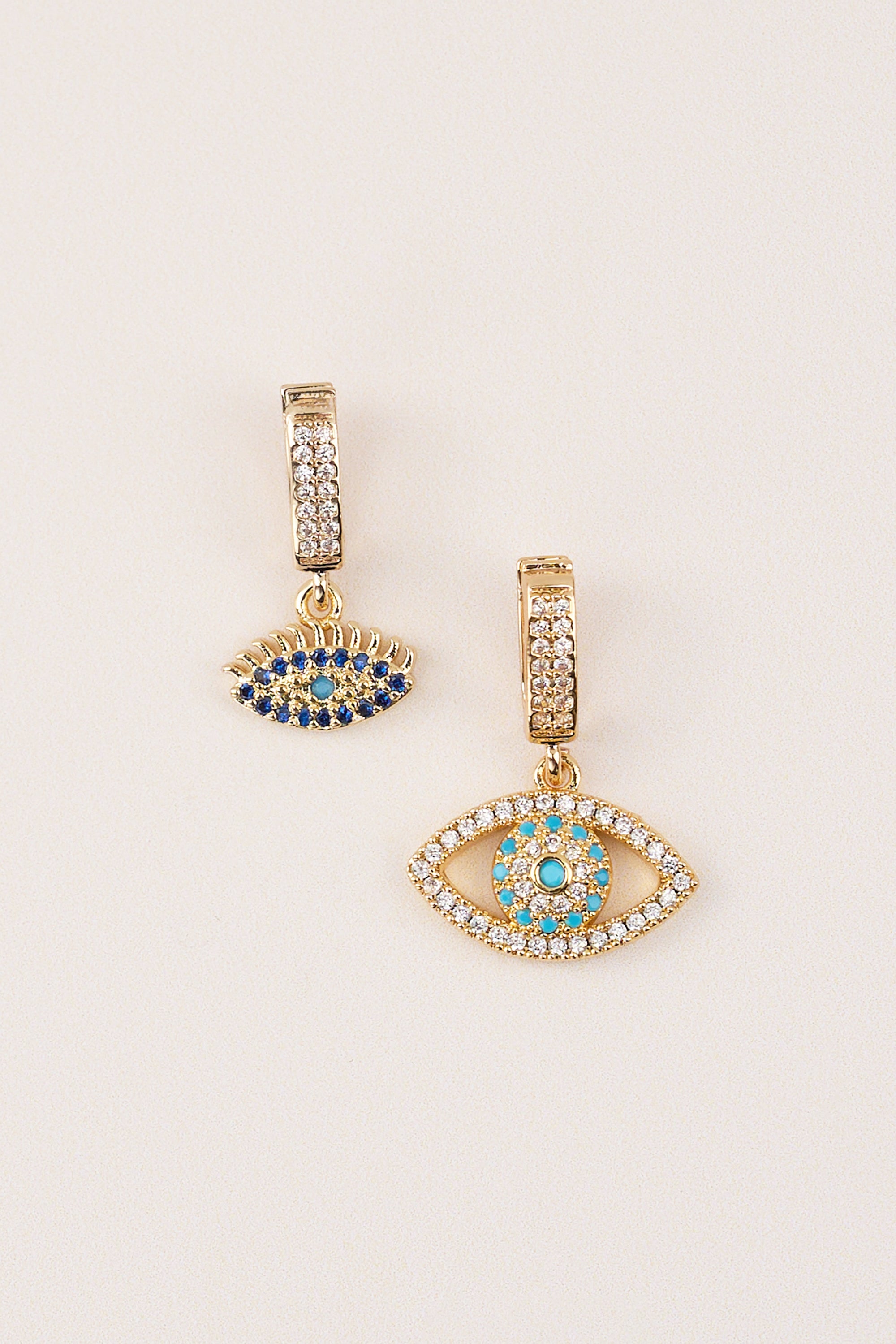 Gold Plated Design Eye Charm