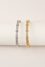 22K Altın Kaplama Tıffany Kelepçe Silver