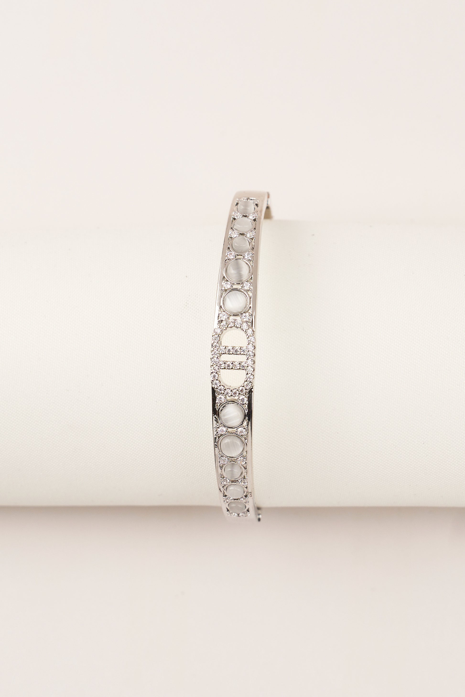 22K Gold Plated DD Bracelet Silver