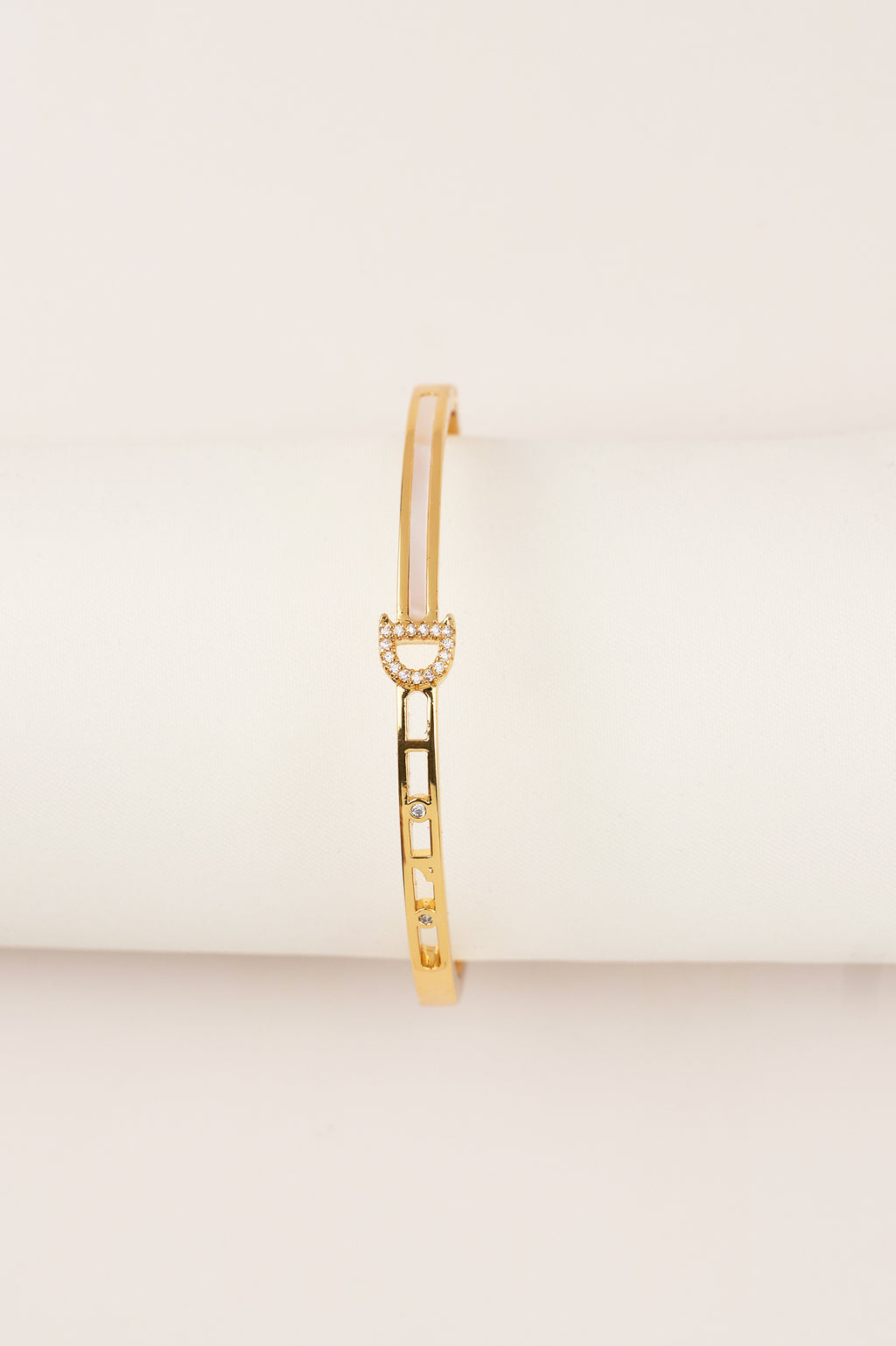 22K Gold Plated Pearl Design Bracelet Gold