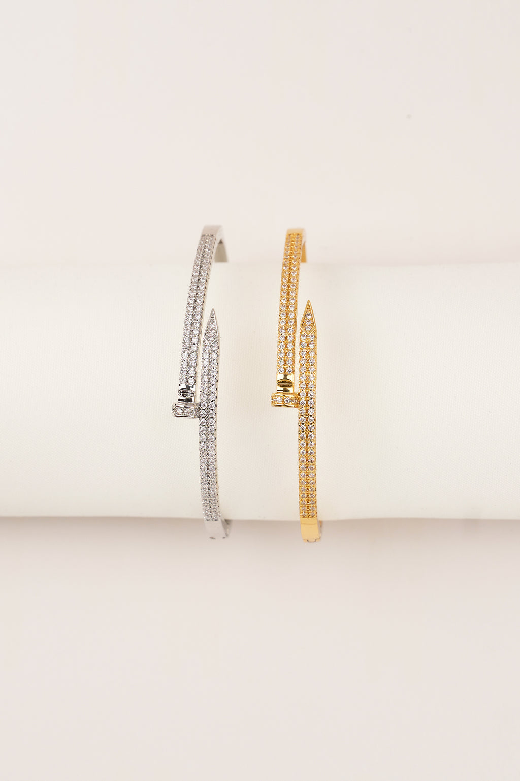 22K Gold Plated Design Studded Handcuff Gold