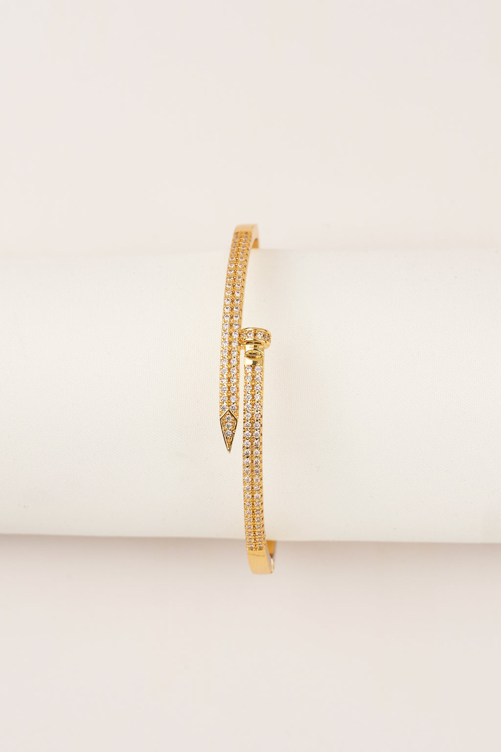 22K Gold Plated Design Studded Handcuff Gold