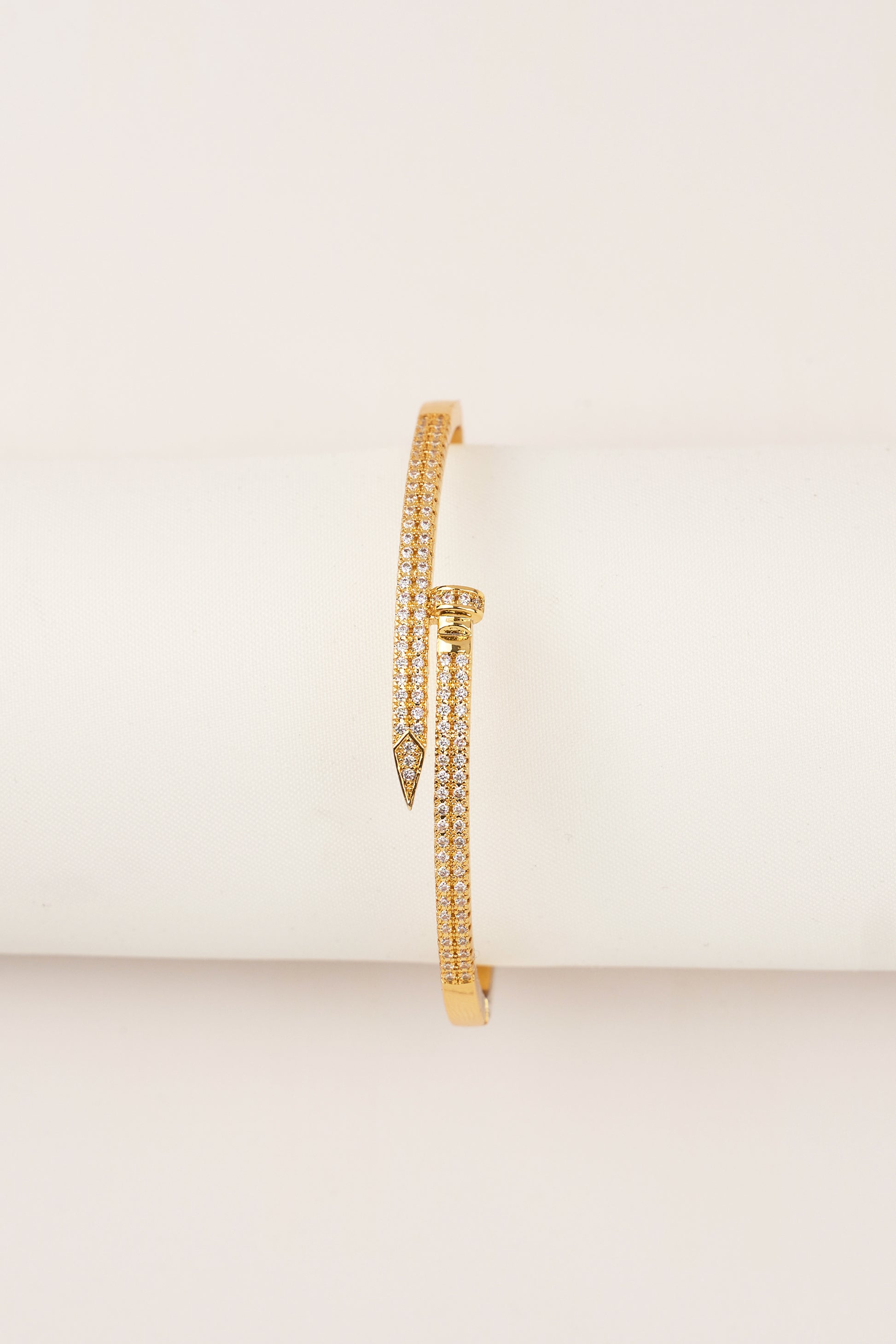 22K Gold Plated Design Studded Handcuff Gold