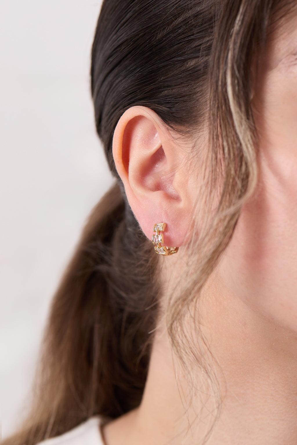 Xuping Diamond Stone Mini Earrings