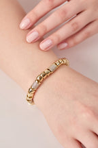 Xuping Zirkon Taş Detaylı Bileklik Gold