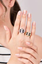 Rodyum Kaplama Serè Yüzük Silver