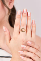 Rodyum Kaplama Miona Yüzük Gold