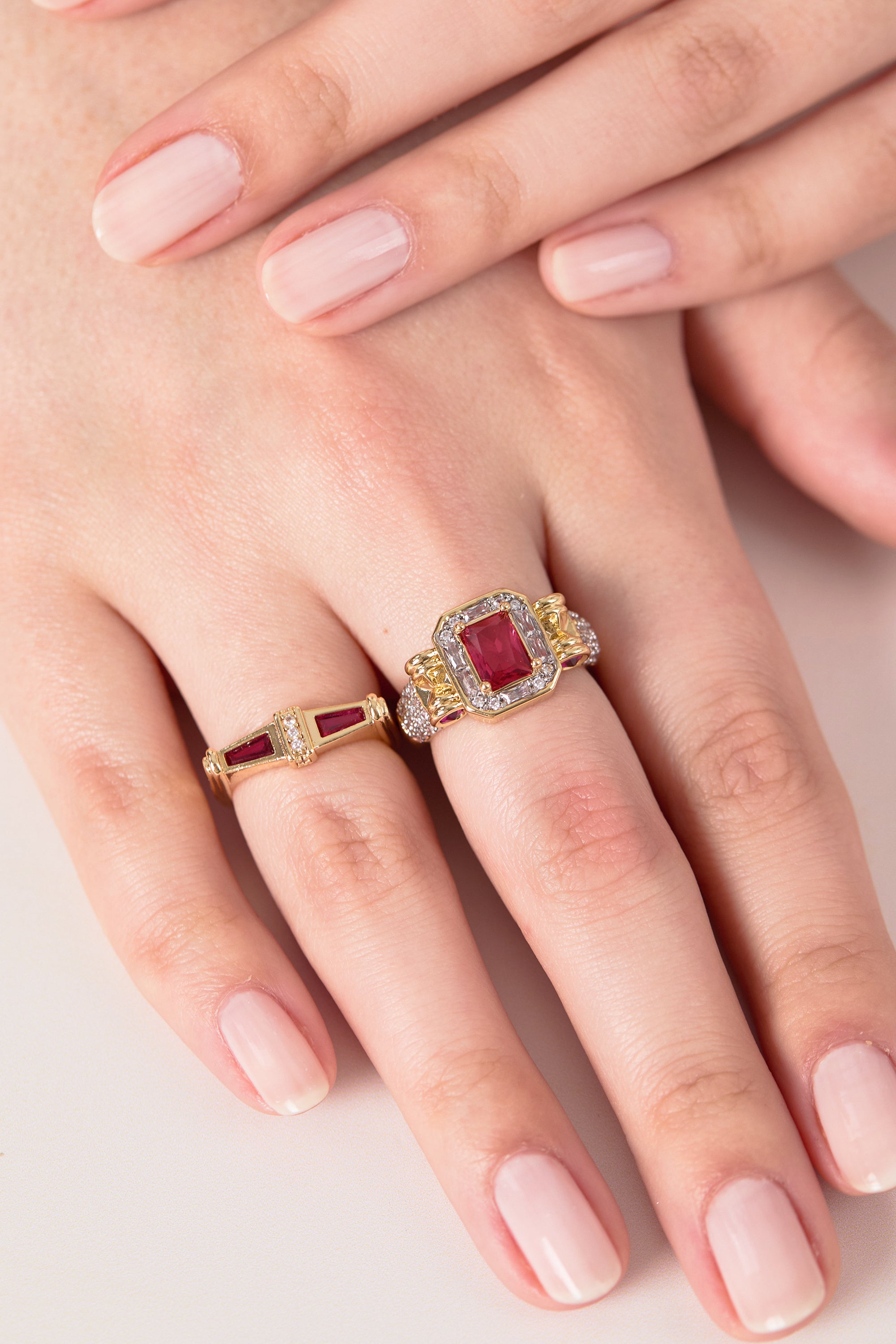 Gold Plated Mira Ring 