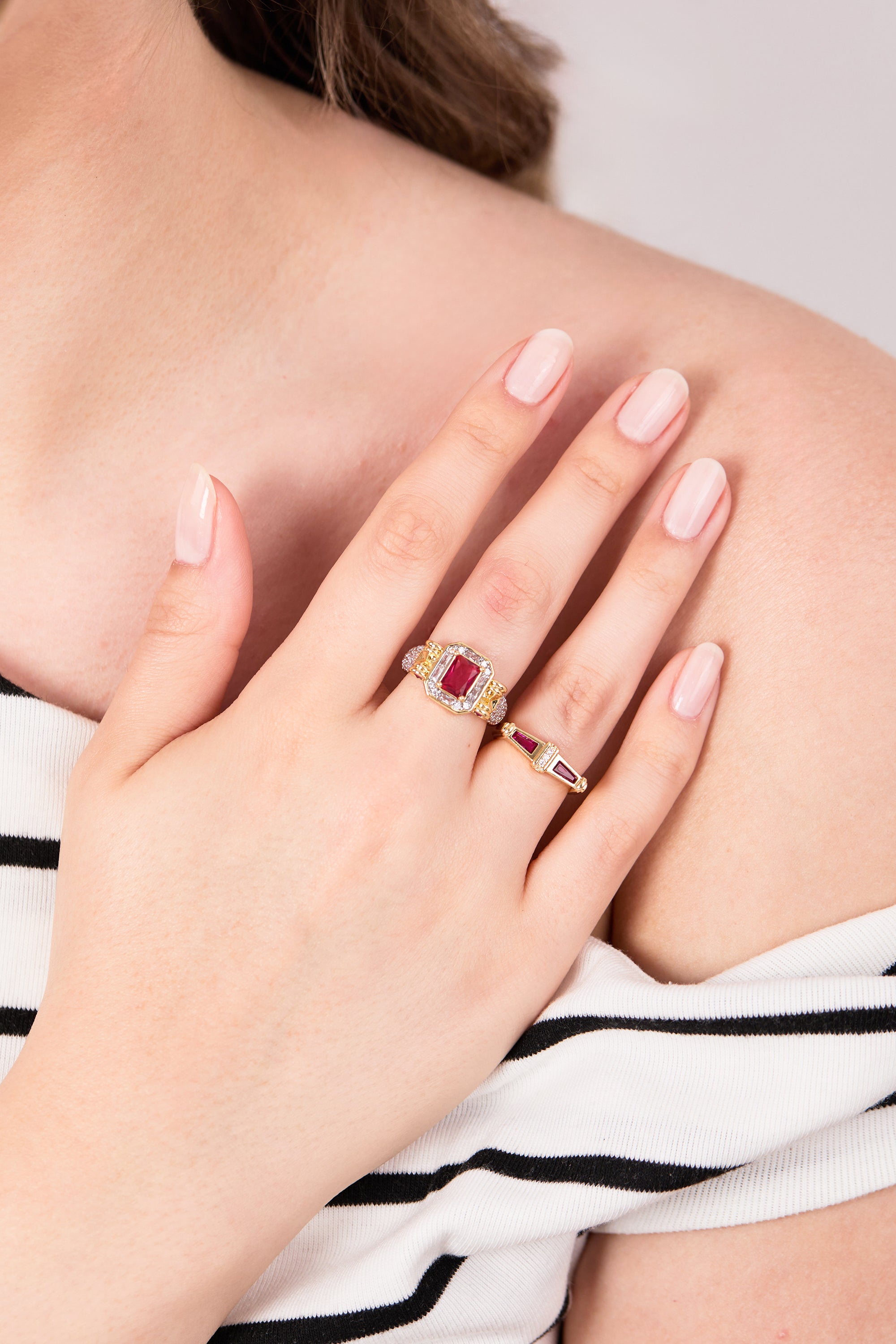 Gold Plated Mira Ring 