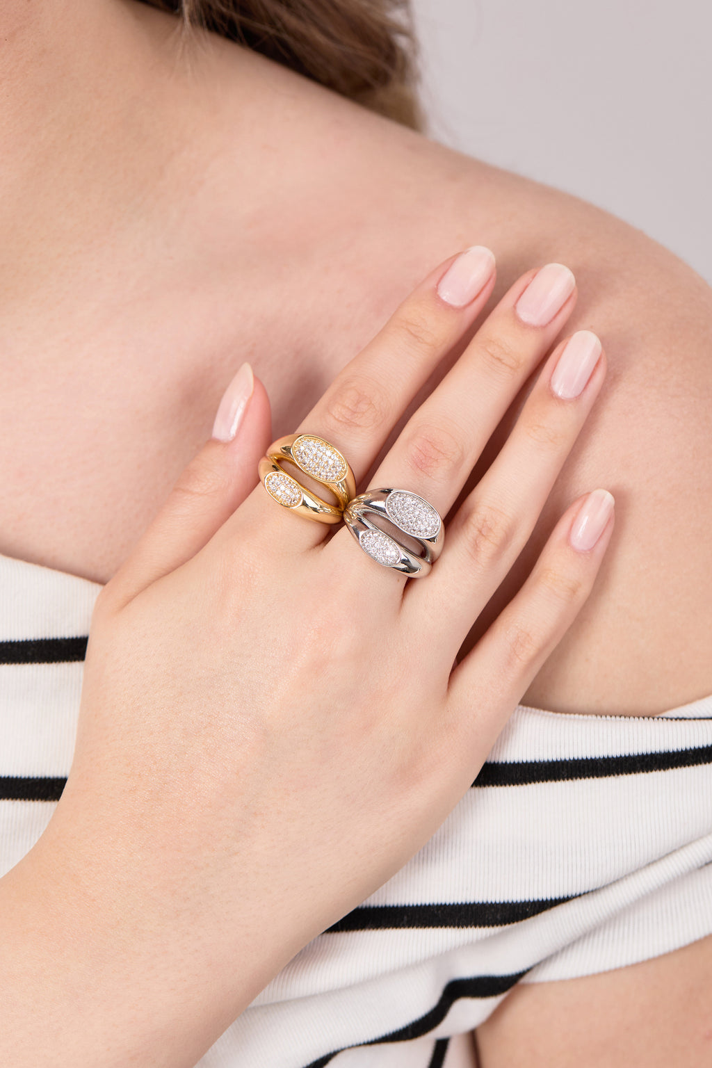 Rhodium Plated Magic Ring Gold