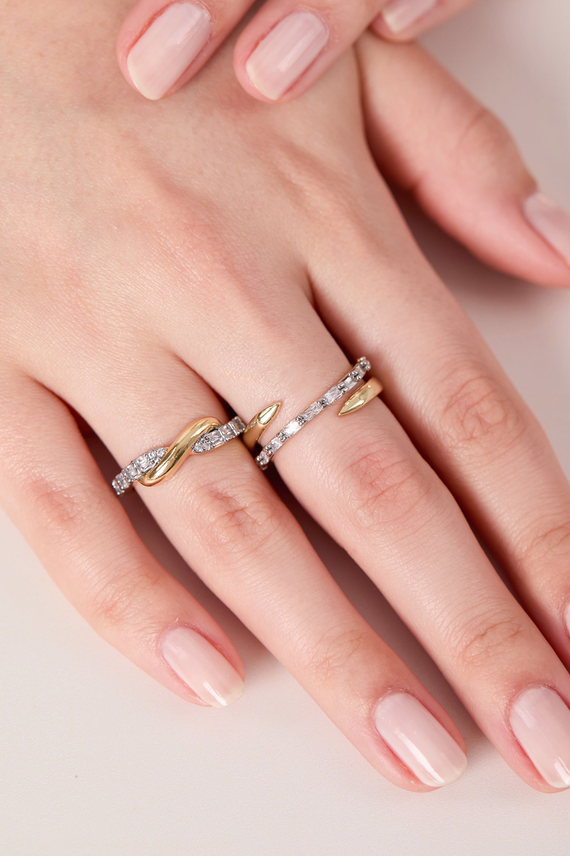 Rhodium Plated Elegant Ring