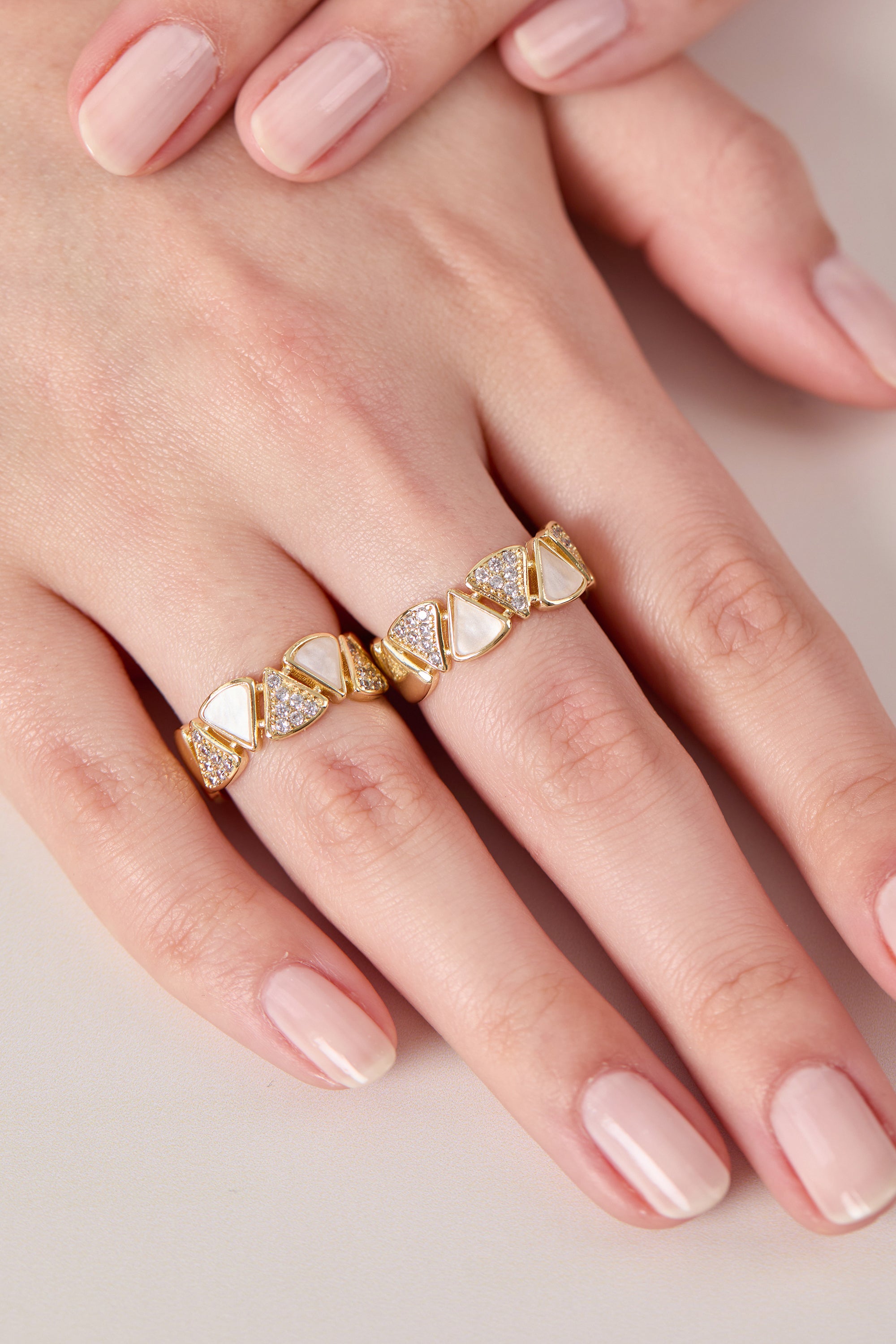 Ring with Mother of Pearl Detail