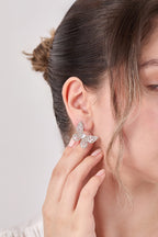 Special Design Butterfly Earrings with Diamond Stones