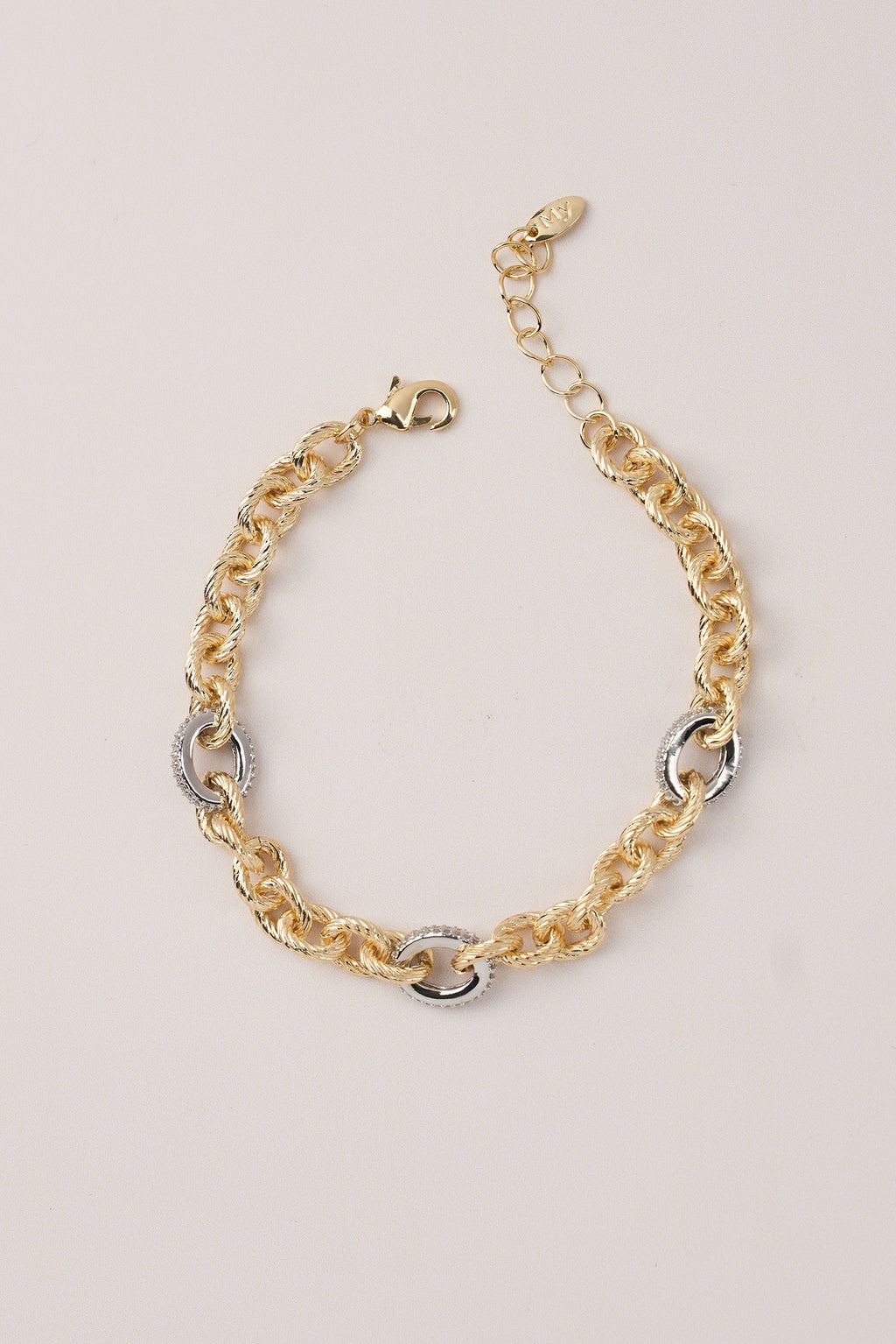 14K Gold Plated Hallow Bracelet