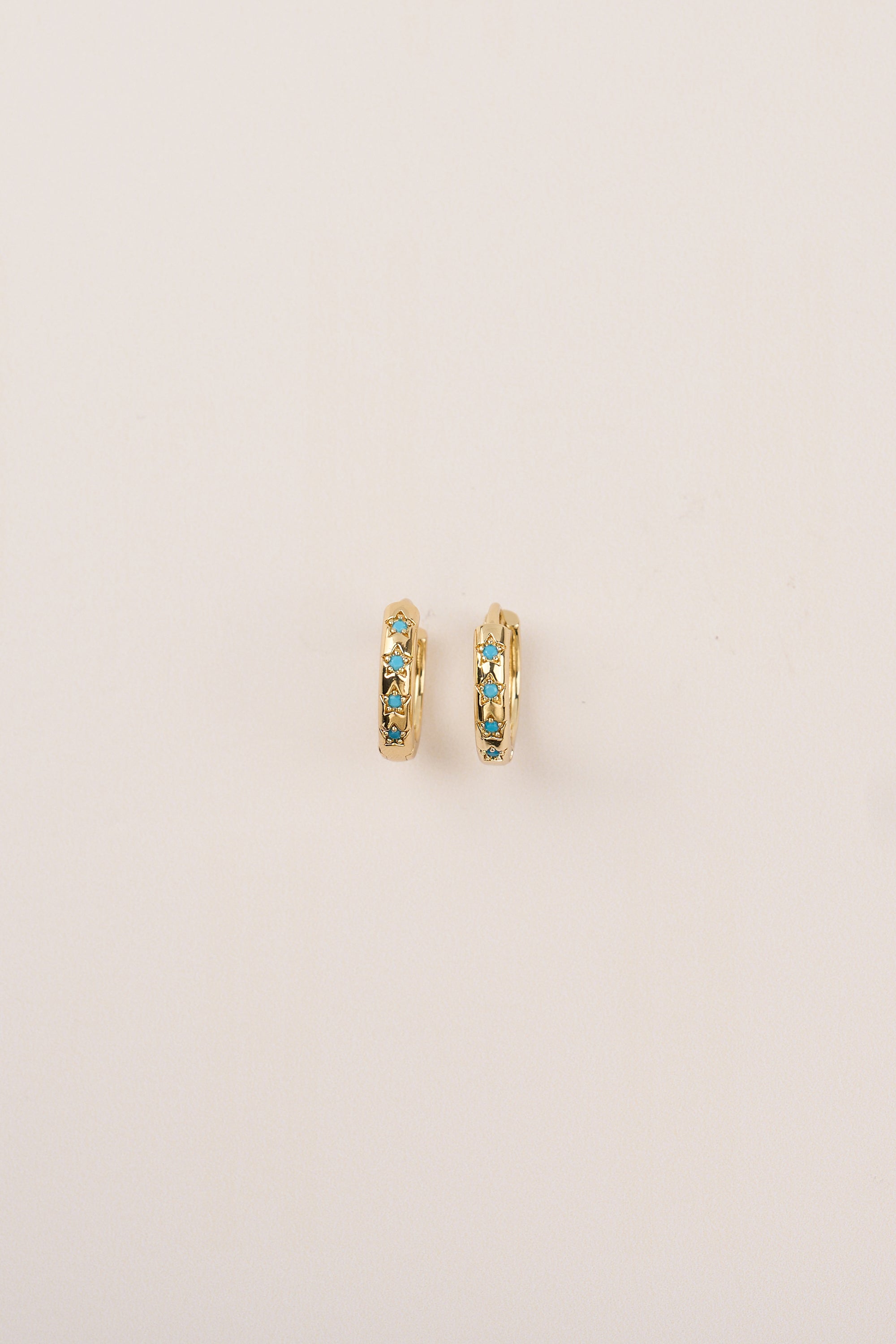 14K Gold Plated Mini Star Earrings