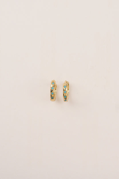 14K Altın Kaplama Mini Yıldızlı Küpe