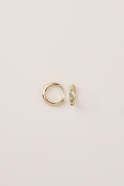 14K Altın Kaplama Mini Yıldızlı Küpe
