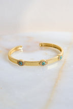 Altın Kaplama Mavi Göz Bileklik