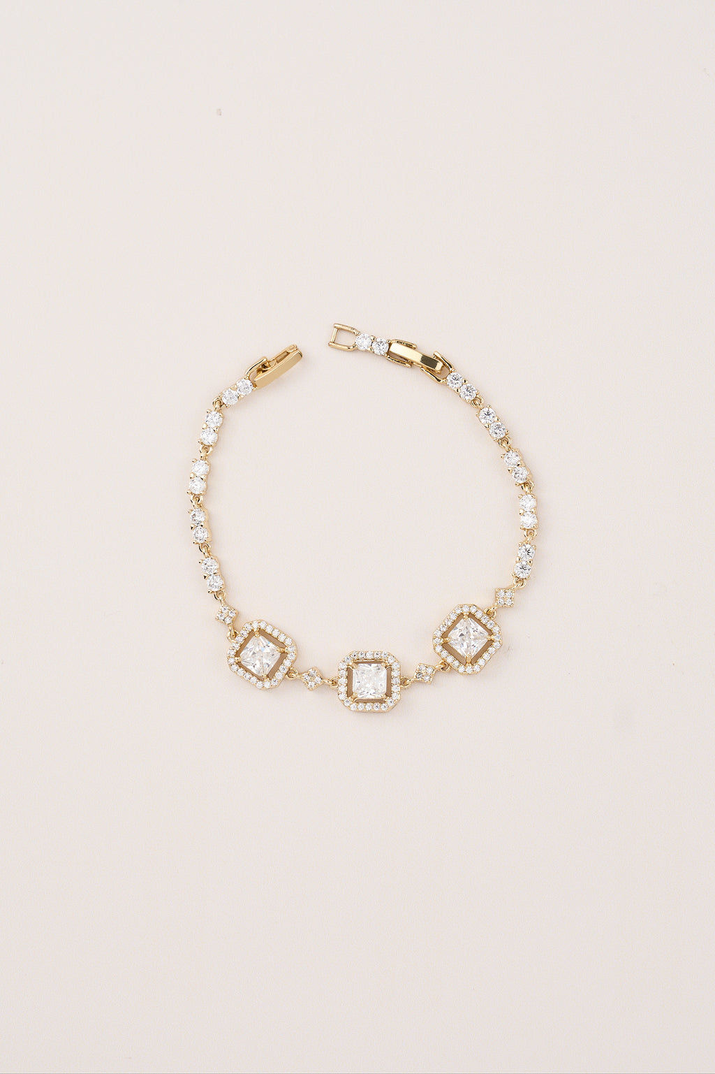 Xuping Zircon Stone Baguette Bracelet