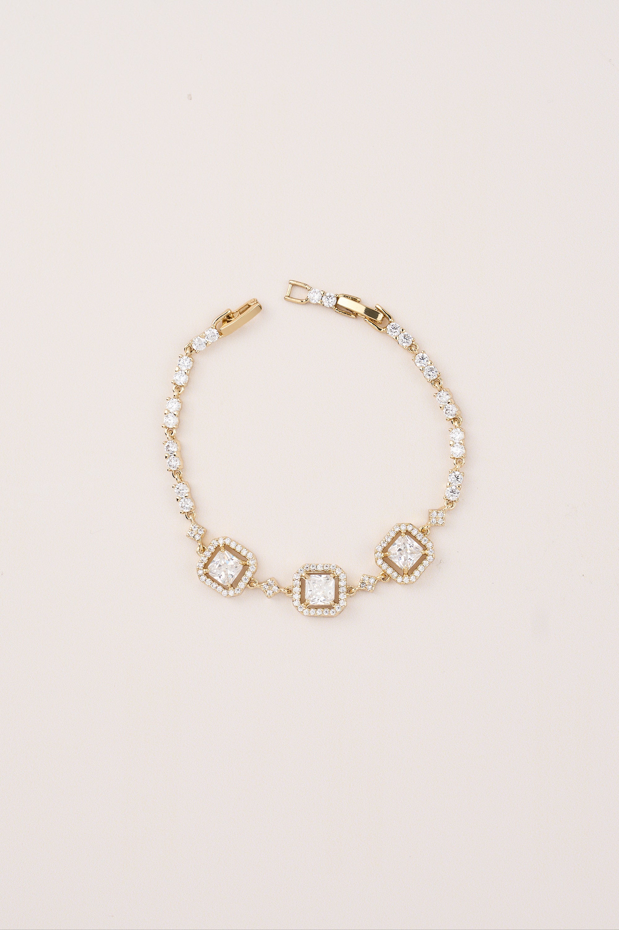 Xuping Zircon Stone Baguette Bracelet