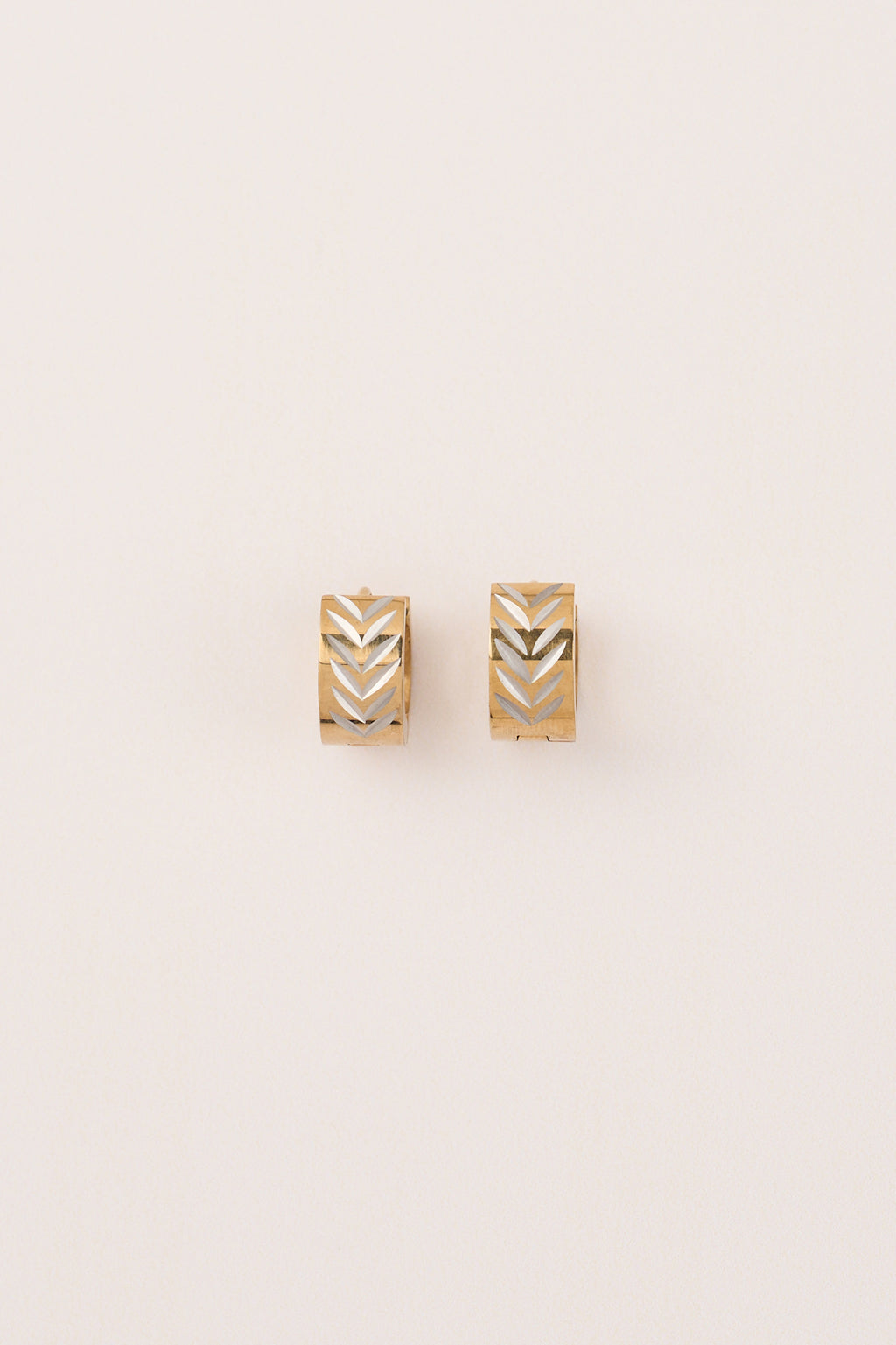 Steel Herringbone Earring