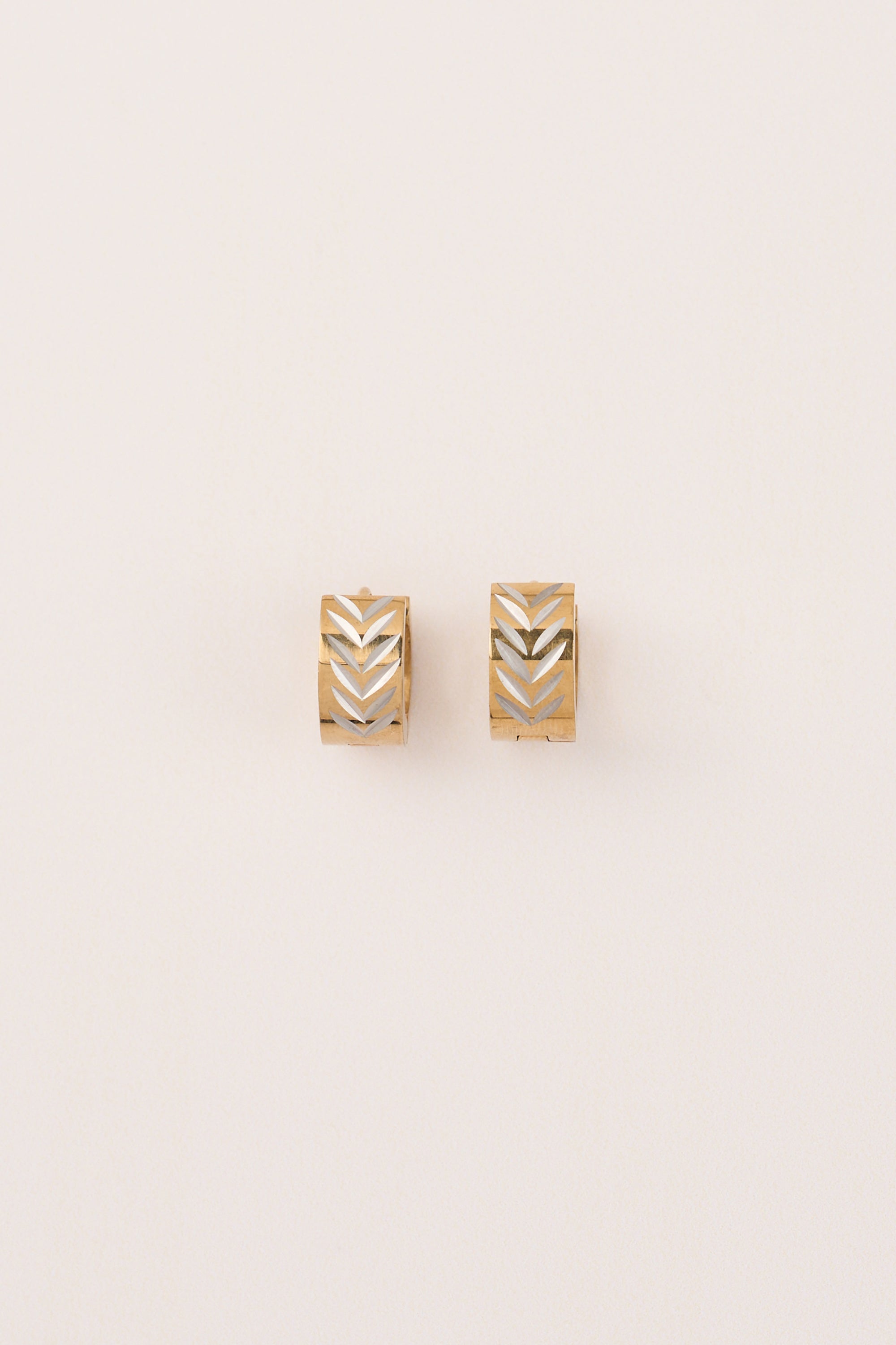 Steel Herringbone Earring