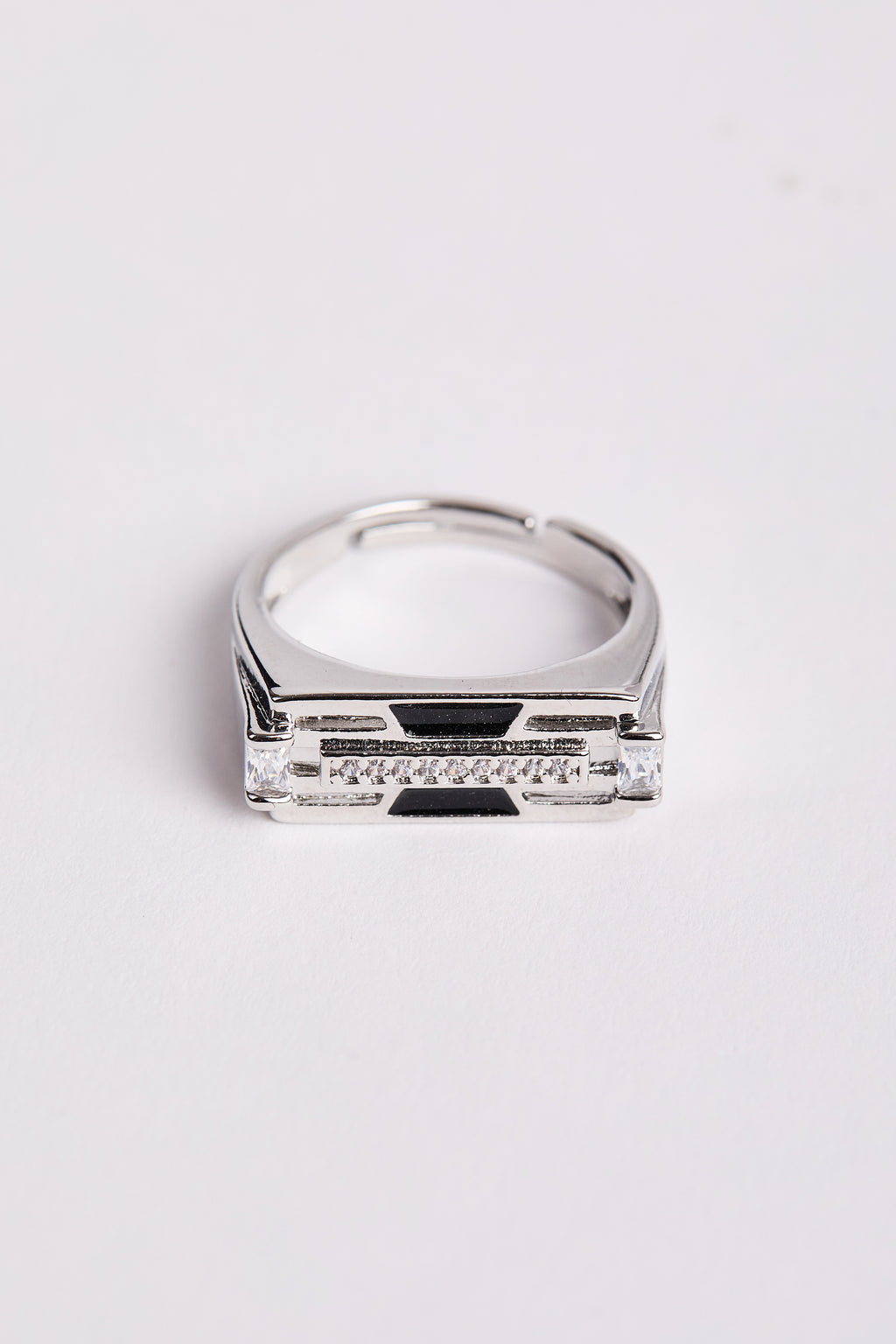 Rodyum Kaplama Jef Yüzük Silver