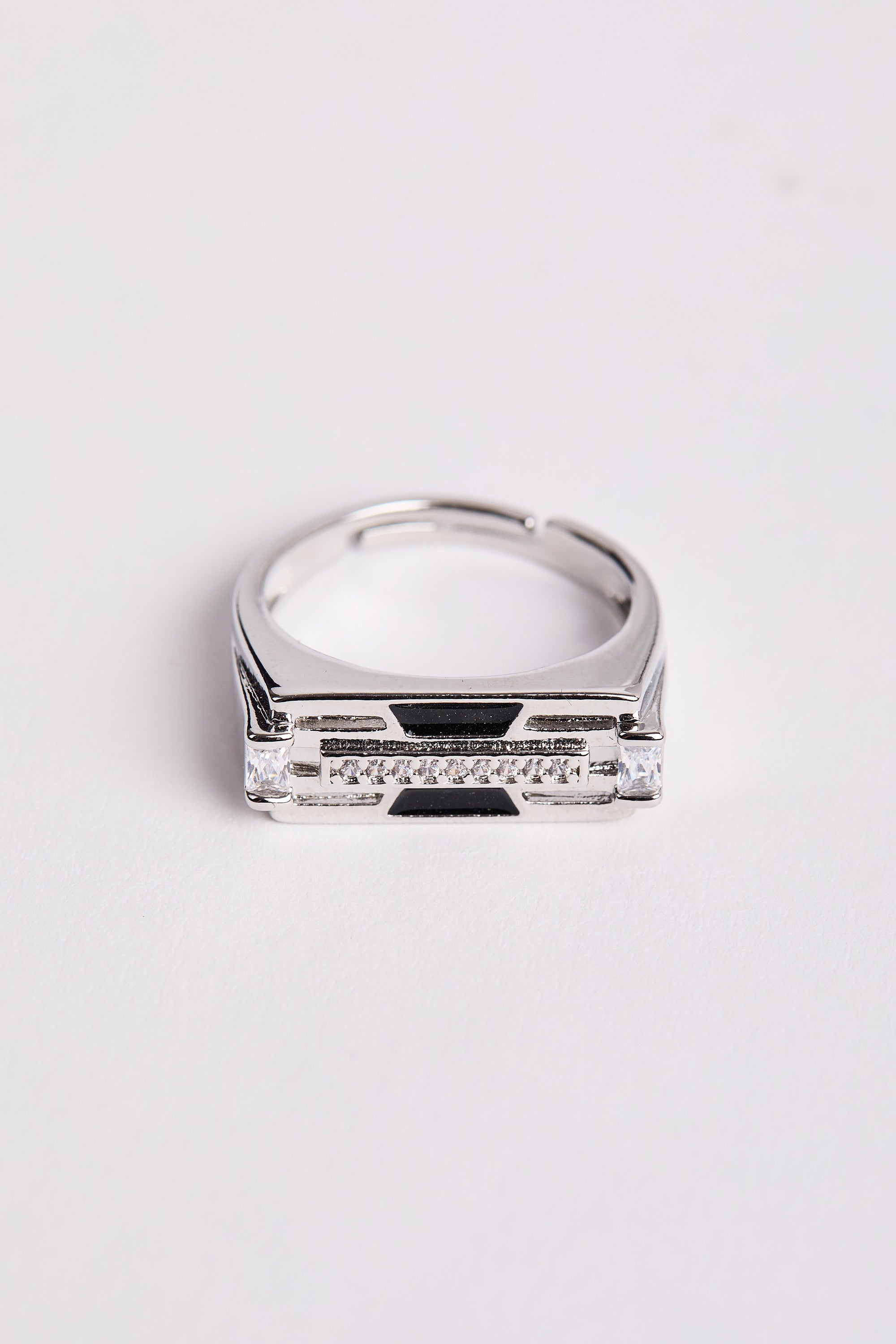 Rodyum Kaplama Jef Yüzük Silver