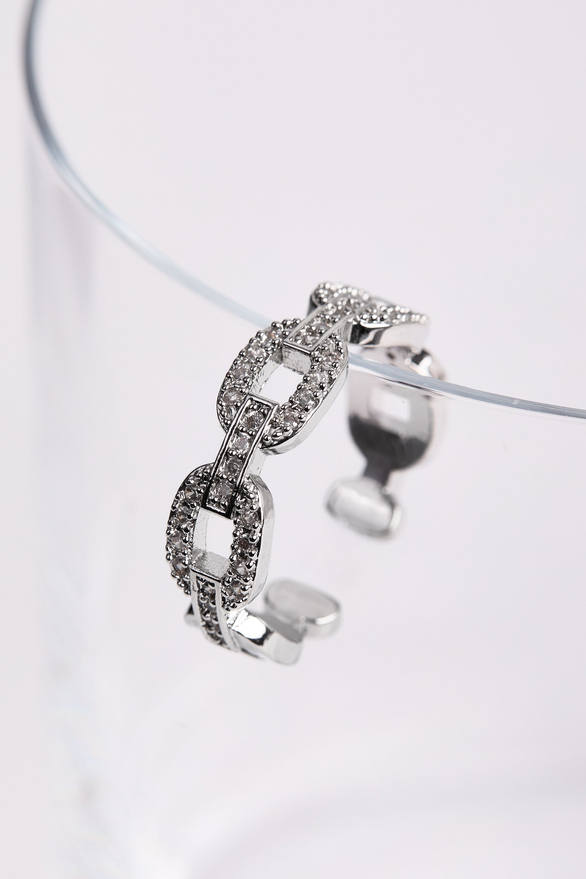 Rodyum Kaplama Elegance Yüzük Silver
