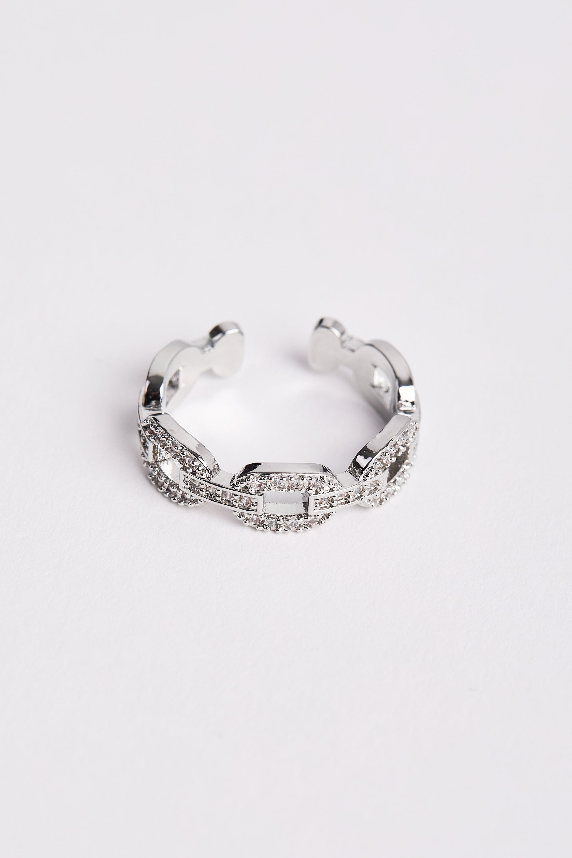 Rodyum Kaplama Elegance Yüzük Silver