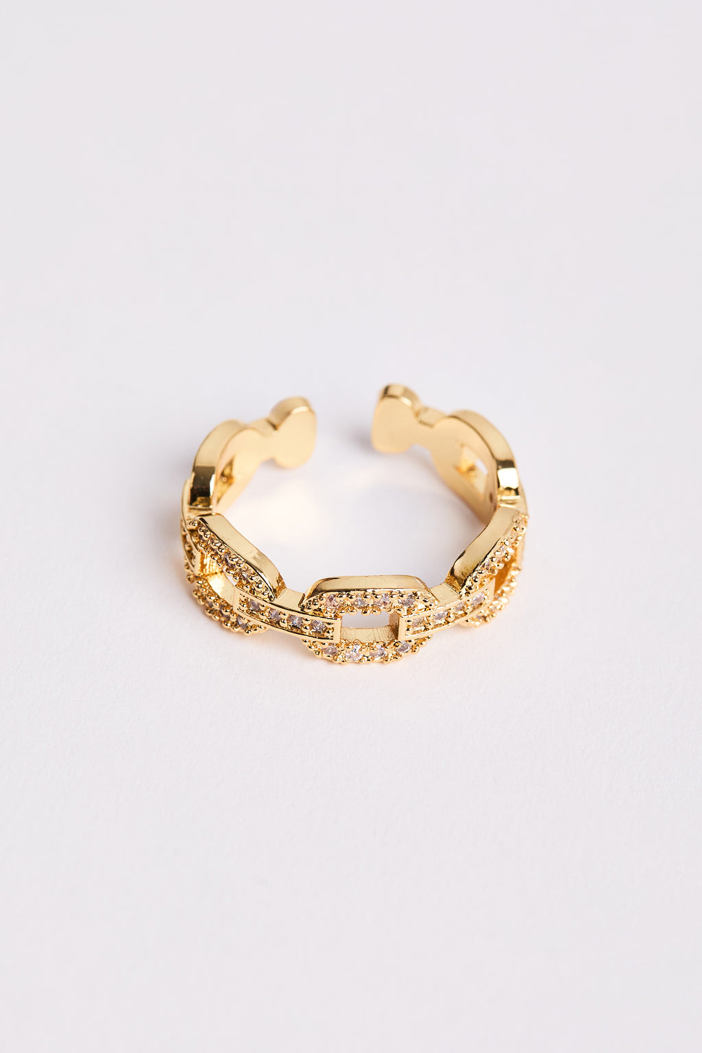 Rodyum Kaplama Elegance Yüzük Gold