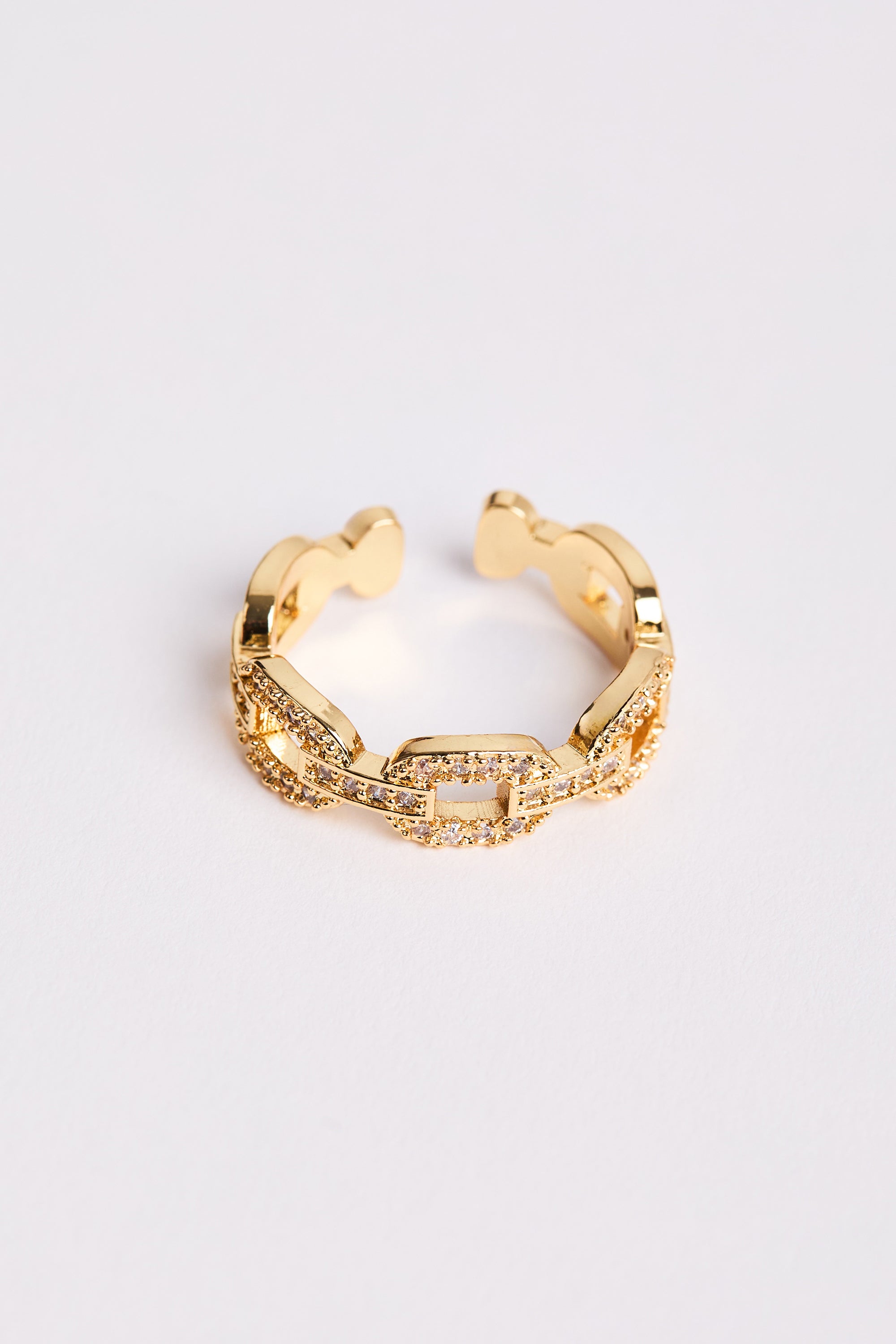 Rodyum Kaplama Elegance Yüzük Gold