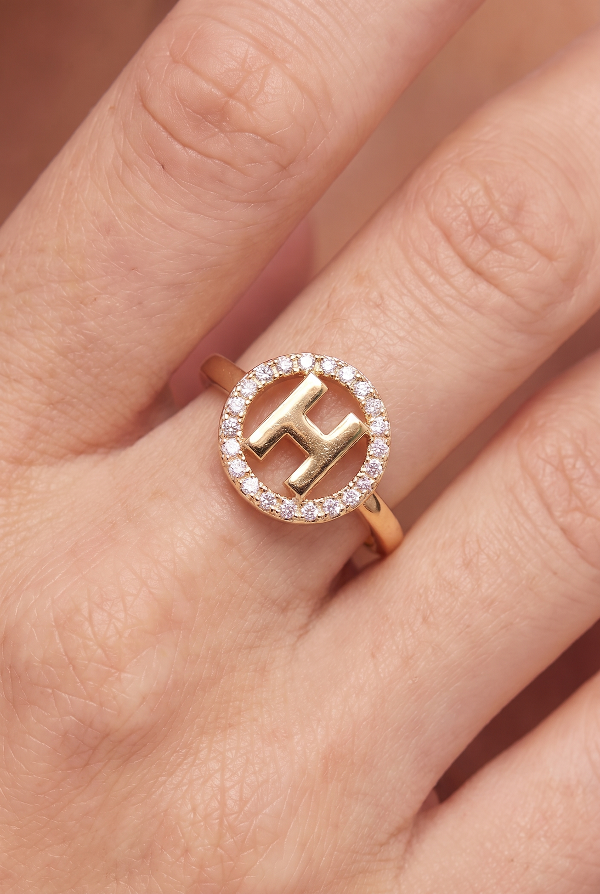 Altın Kaplama H Yüzük