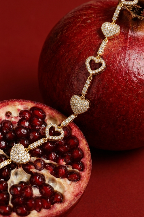 Özel Seri 14K Altın Kaplama Love Bileklik
