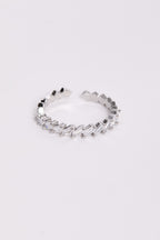 Zigzag Ring with Stones