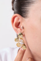 Özel Seri Tasarım Çiçek Küpe