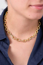 Altın Kaplama Luxe Zincir Kolye