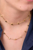 Altın Kaplama Uzun Yıldız Kolye