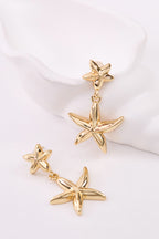 Altın Kaplama Deniz Yıldızı Küpe