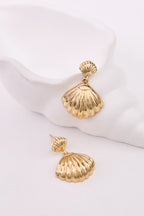 Altın Kaplama İstiridye Küpe