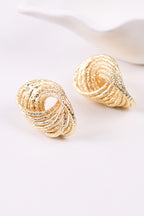 Altın Kaplama İllüzyon Küpe